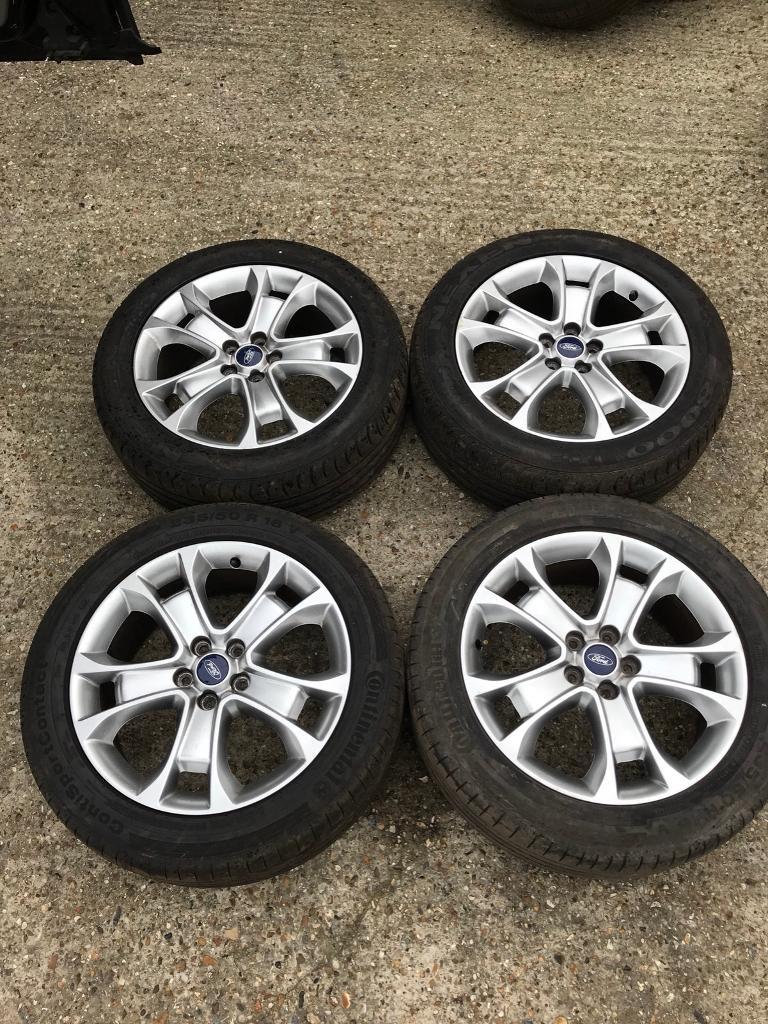 4x 18” Ford Kuga Titanium Alloy Wheels & Tyres Genuine in Basildon