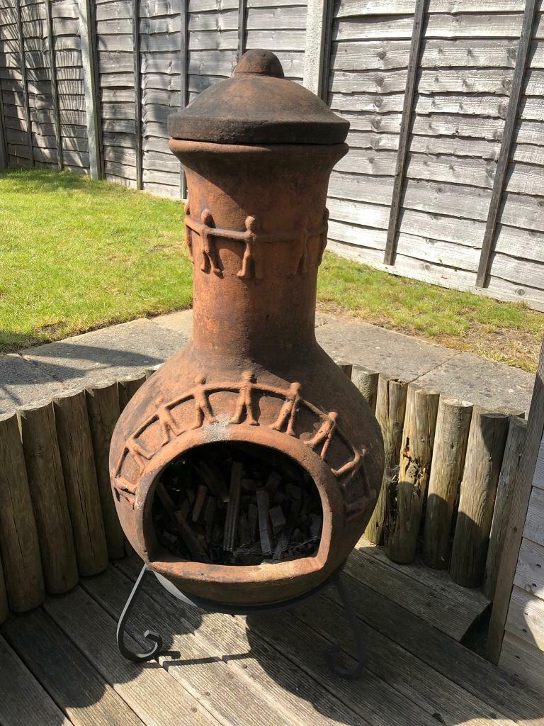 Large Garden Clay Chiminea in West End, Hampshire Gumtree