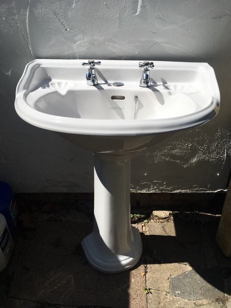 Pedestal Heritage white bathroom sink in Bushey, Hertfordshire Gumtree