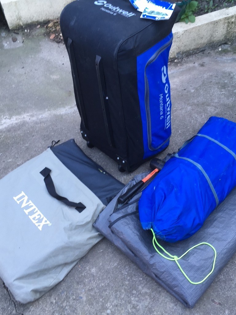 Outwell Montana 6 Tent Plus Footprint And Fleece Carpet Excellent