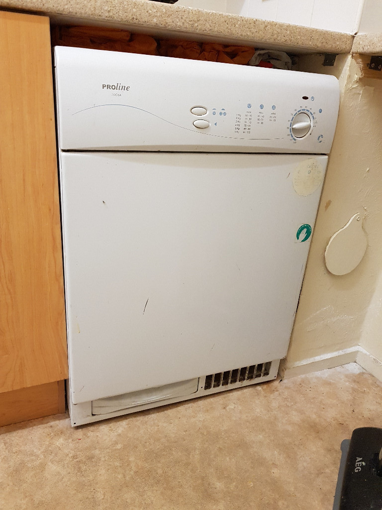 Proline Tumble Dryer TDC6A no plumbing needed Good condition in