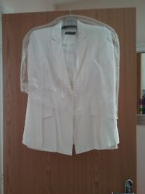 Principles petite trouser suit in white