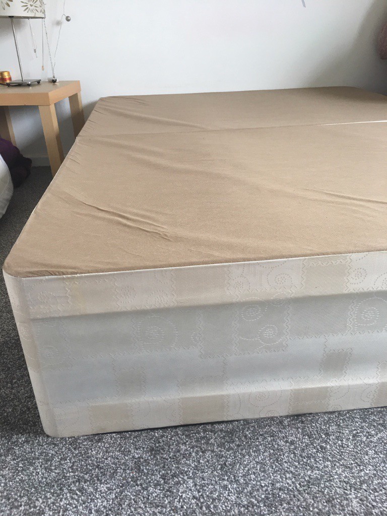 DIVAN BED DOUBLE STANDARD LIKE NEW 4 Feet 6 Inches Wide And 6 Feet 3 