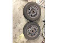185/65R14 winter tyres on steel wheels