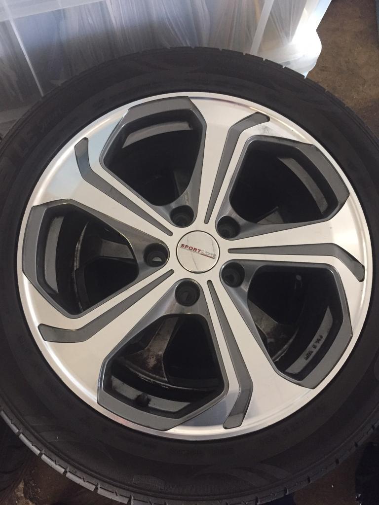 Genuine VW transporter T6 sportline alloy wheels | in Wigston
