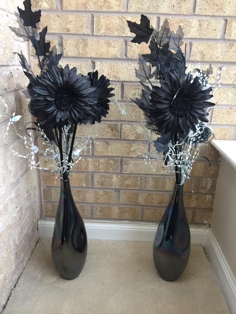 Marks and Spencer's black artificial flowers in Tillicoultry