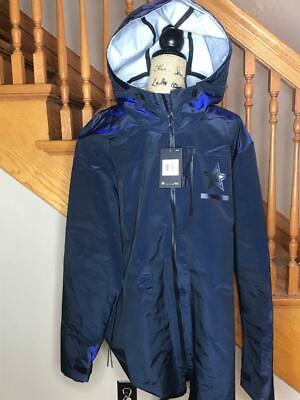 Pre-owned Nike Dallas Cowboys Sideline Fuse Players Cape Jacket Hoodie Size 2xl Men $400 In Blue