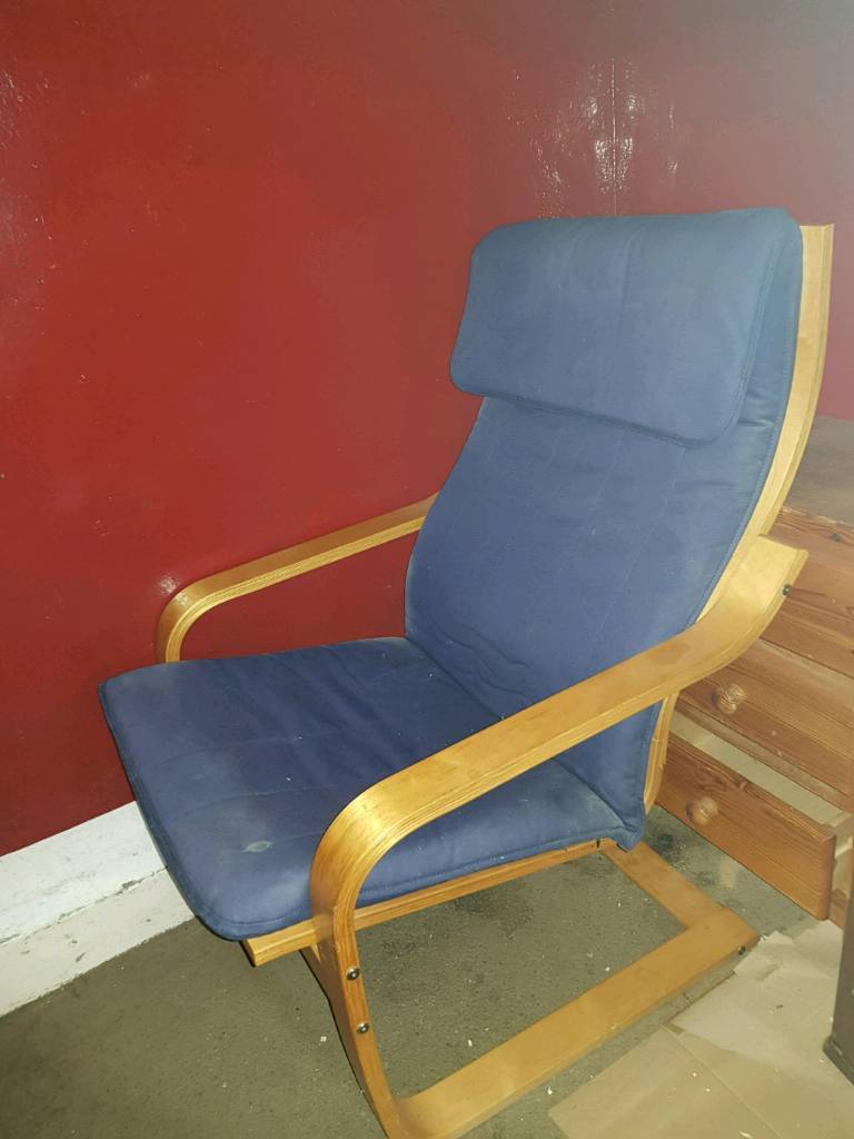 Ikea blue chair in Castlemilk, Glasgow Gumtree