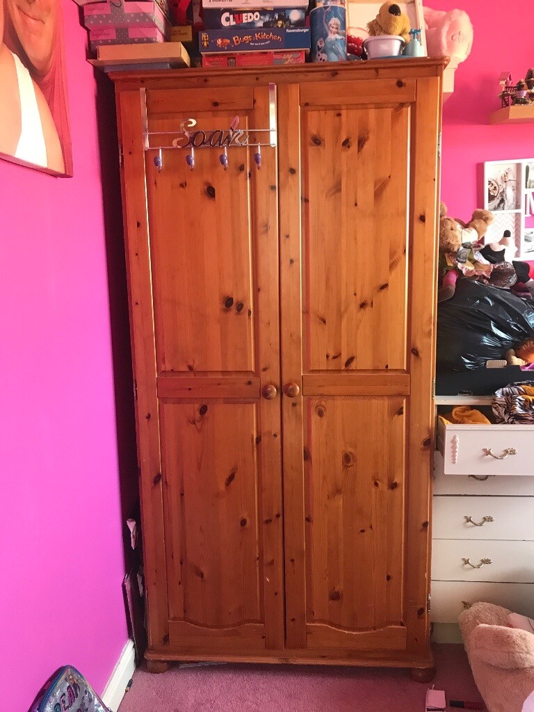 Solid pine 2 door wardrobe in Hucknall, Nottinghamshire Gumtree