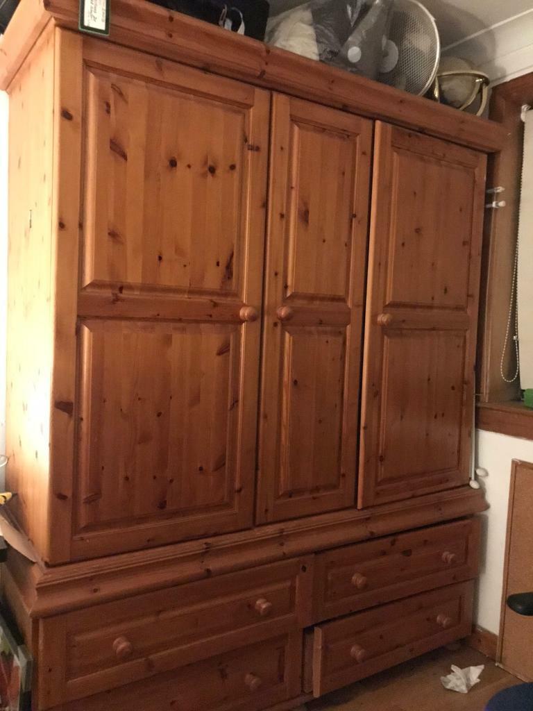 Large Pine Wardrobe In Jordanhill Glasgow Gumtree
