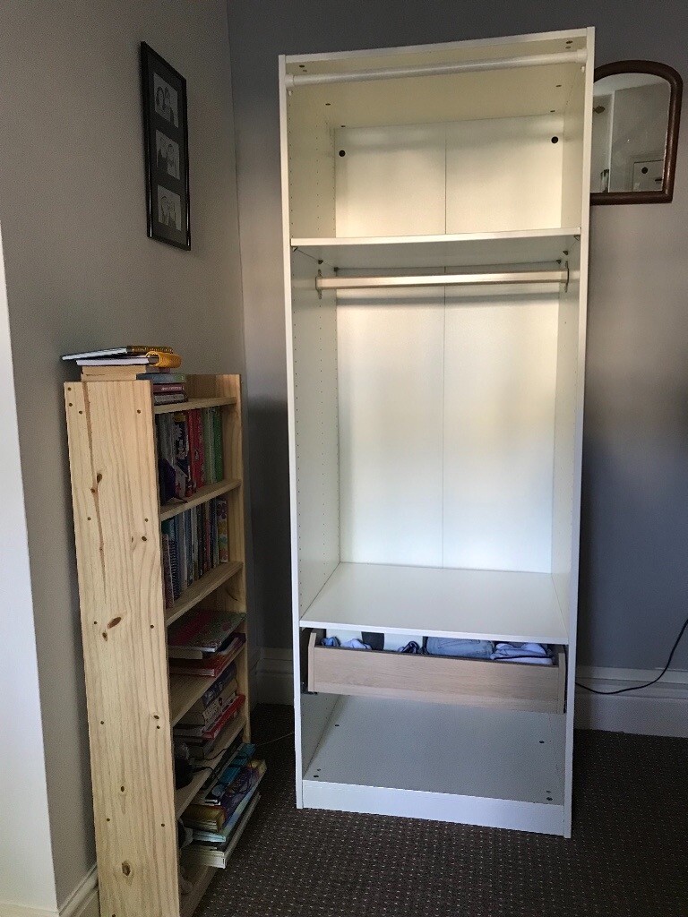 Ikea Pax Wardrobe Frame With Rails Shelves And Drawer In Clifton