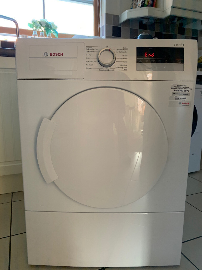 BOSCH SERIES4 7KG VENTED TUMBLE DRYER WTA79200G Only Used For 8 Months