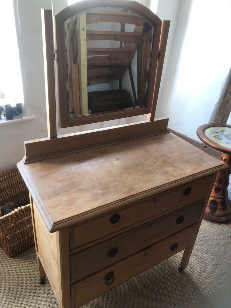 Vintage Bedroom chest of drawers with mirror in Norwich, Norfolk Gumtree