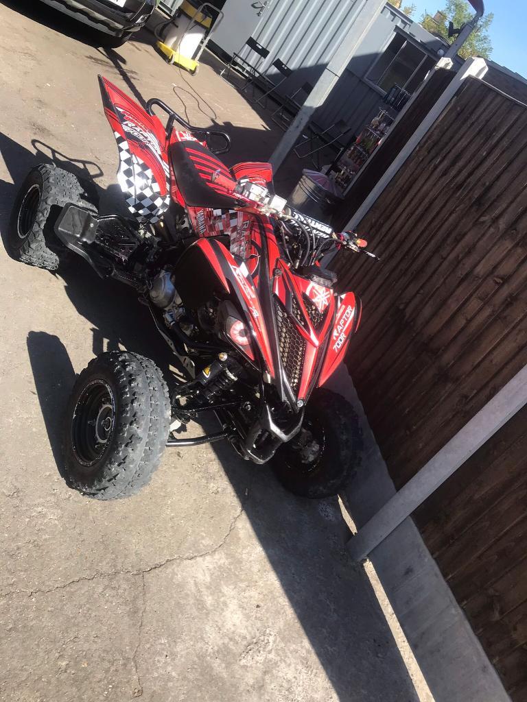 Yamaha Raptor 700 2012 loads of extras inc. custom graphics HMF pipe low  owners
