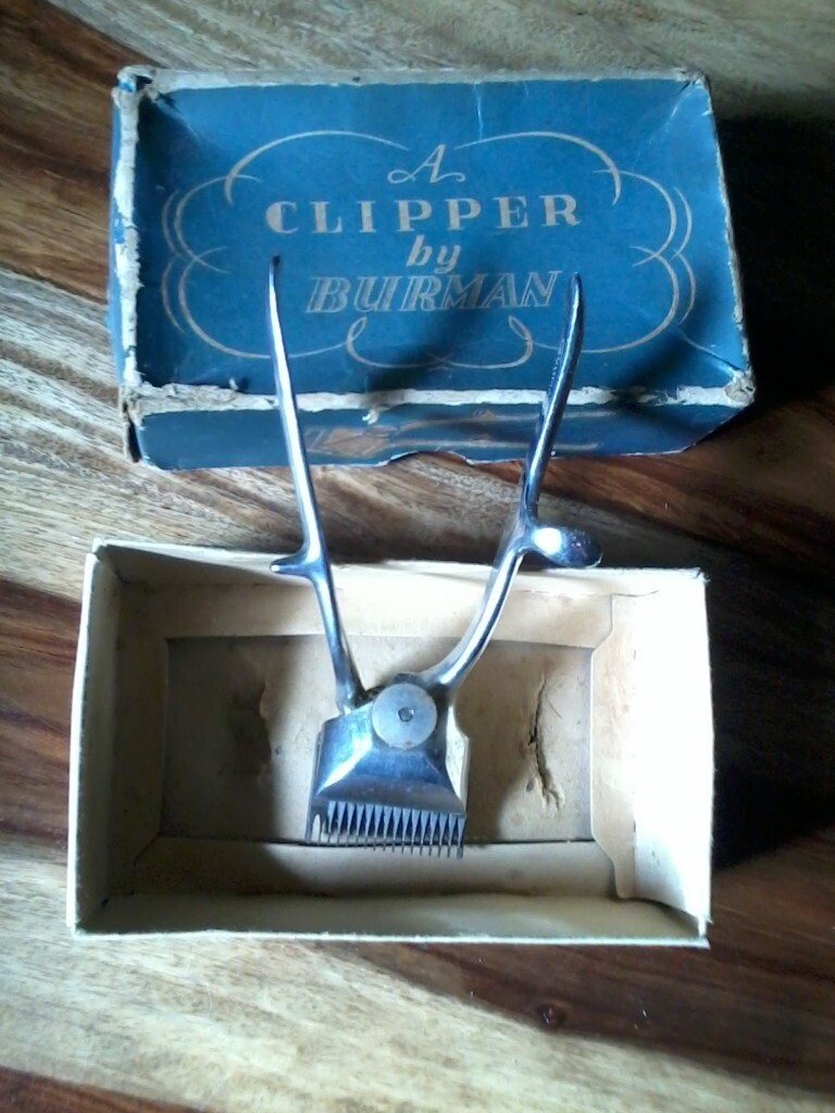 Vintage Burman Hair Clippers in Original Box, Made in Birmingham
