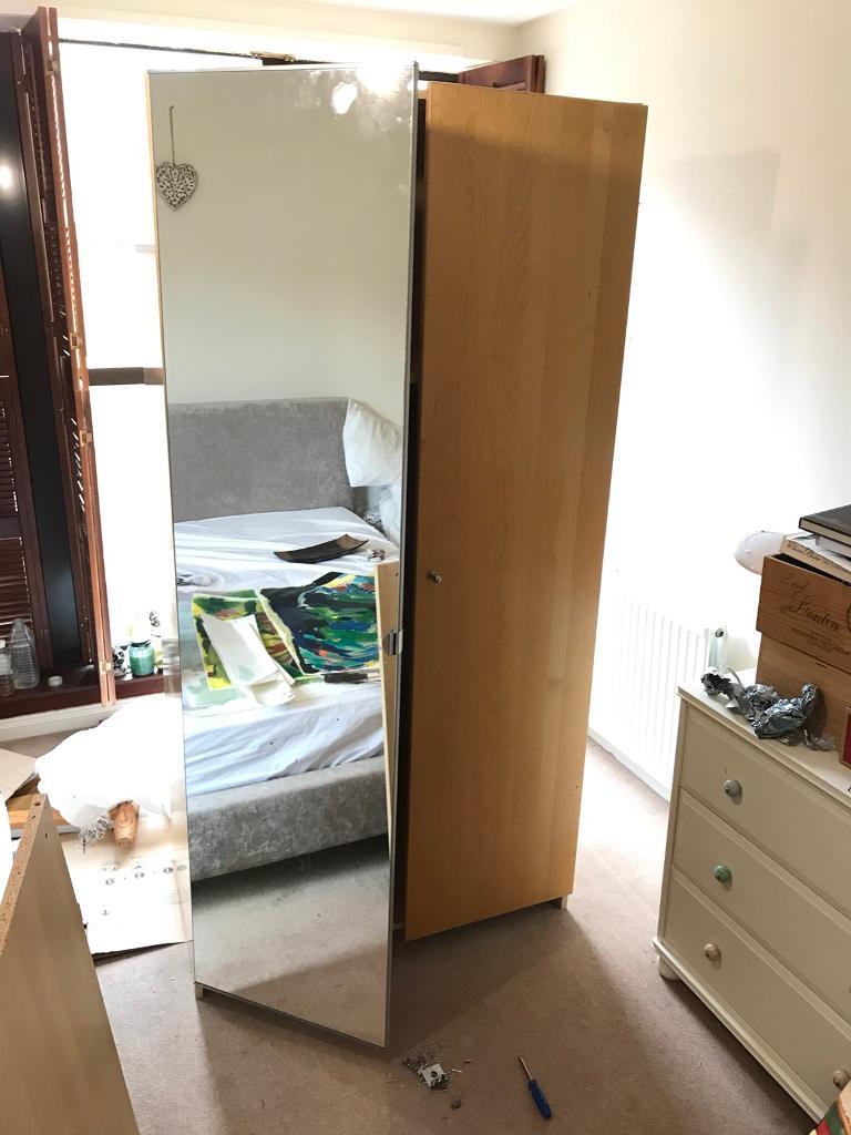 Ikea wardrobe with rail and shelves 2m x 1m | in Rochester ...