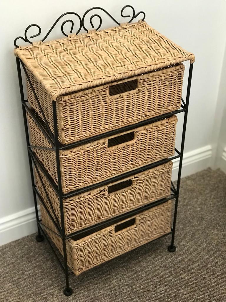 Bathroom Wicker Drawers Cabinet In Teignmouth Devon Gumtree