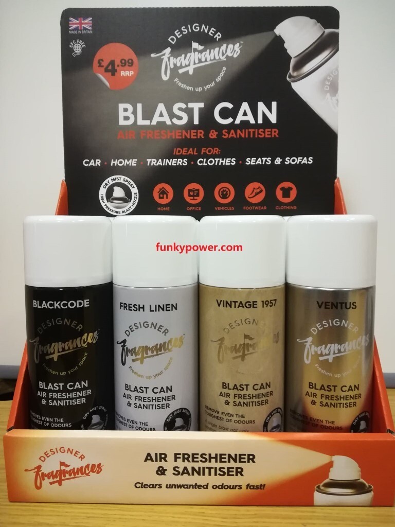 Designer Fragrances Blast Can Air Fresheners in Kilmarnock, East