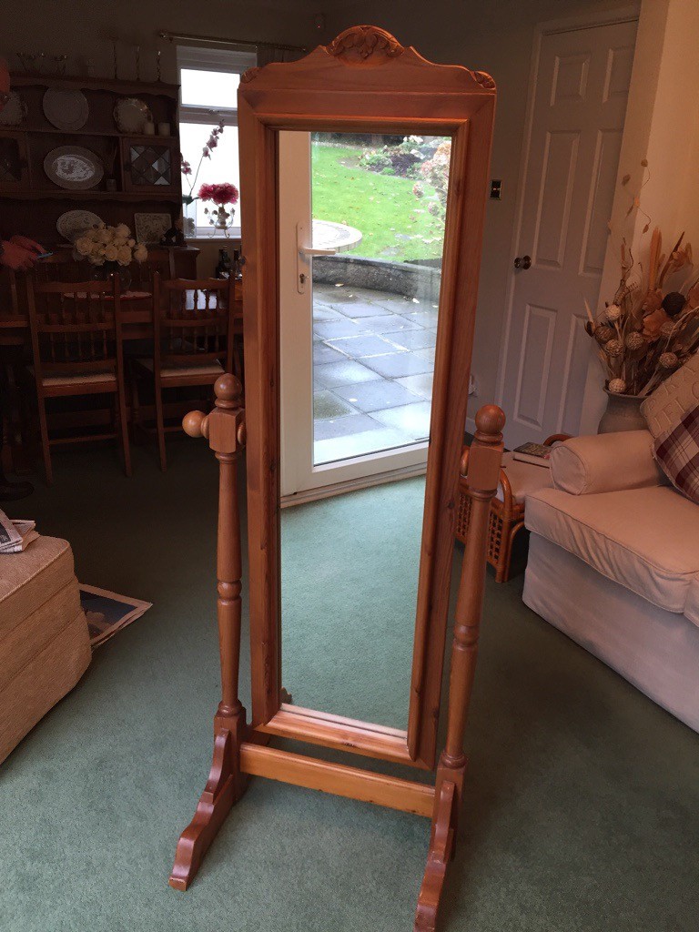 Solid pine free standing cheval mirror in Westbury On Trym, Bristol Gumtree