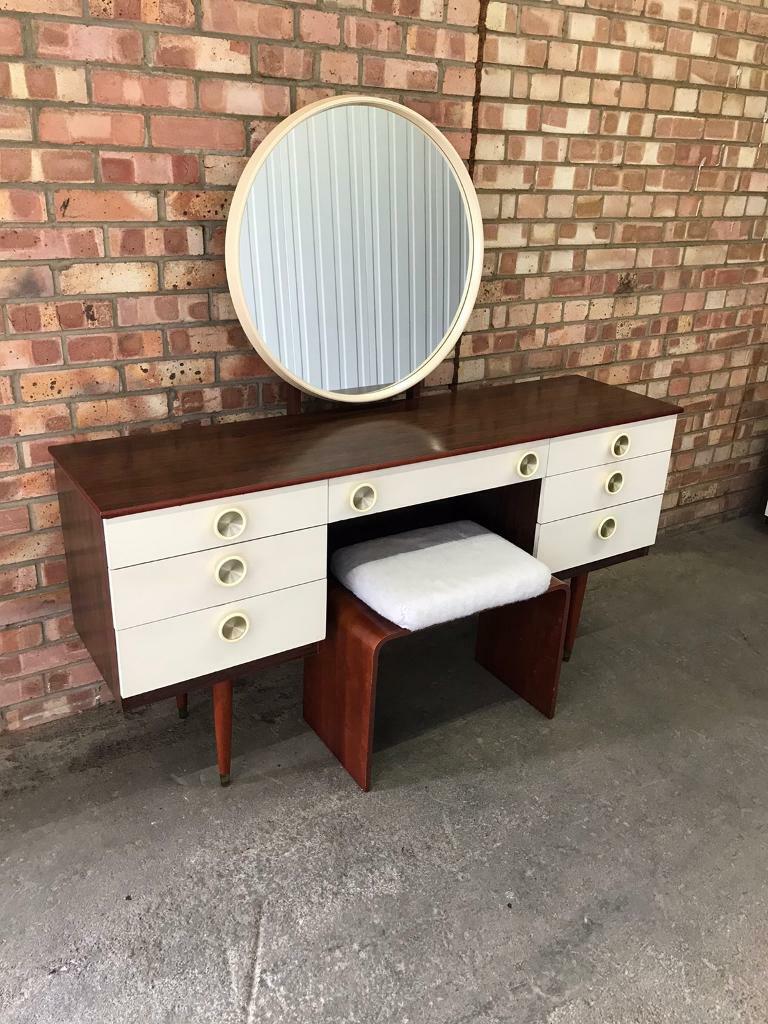 Vintage Schreiber Dressing Table And Stool 1960’s Mid Century Retro in Worthing, West Sussex