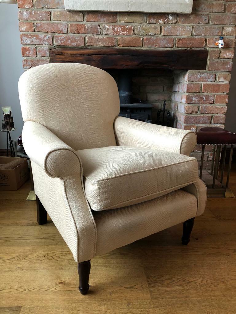 Laura Ashley Cambridge armchair natural fabric in Swindon, Wiltshire