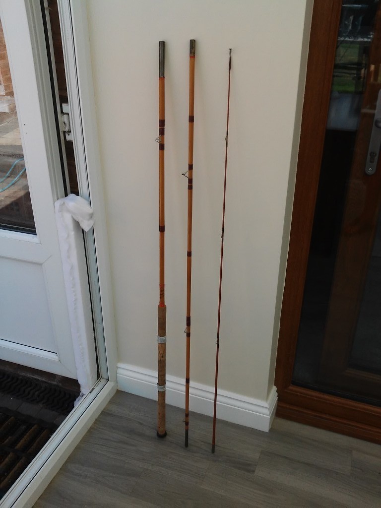 Vintage Fishing Rod Handmade by E R Craddock in Cannock