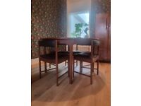 McIntosh Space Saver Extendable Round Dining Table and 4 Chairs