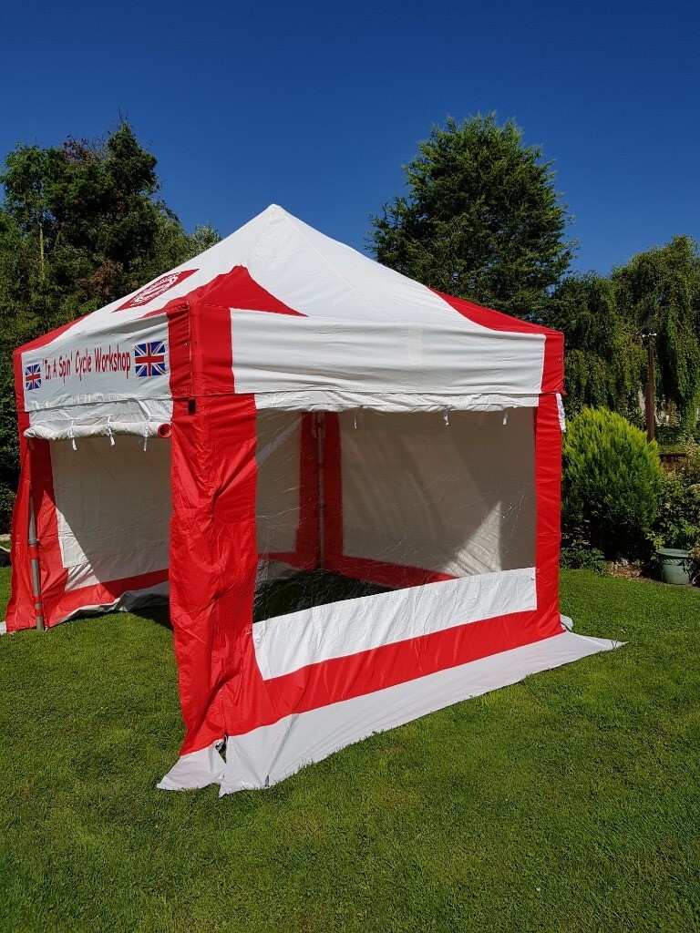 Heavy duty aluminium Gazebo 3m x 3m, good condition, rigid & sturdy