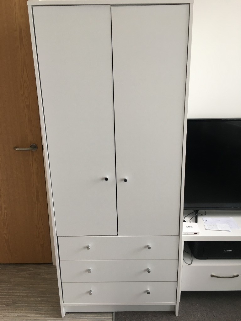 Wardrobes Argos Home Malibu 2 Door 3 Drawer Mirrored Wardrobe Diy