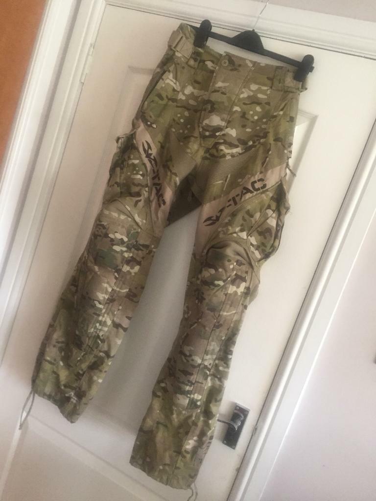 TAC Warrior Camouflage Woodland Paintball Airsoft Combat Jeans Trousers