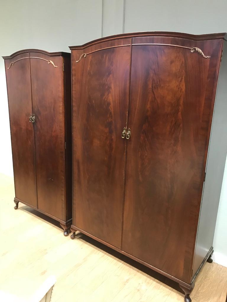 Pair Of Queen Anne Wardrobes By Beithcraft In Kirkintilloch