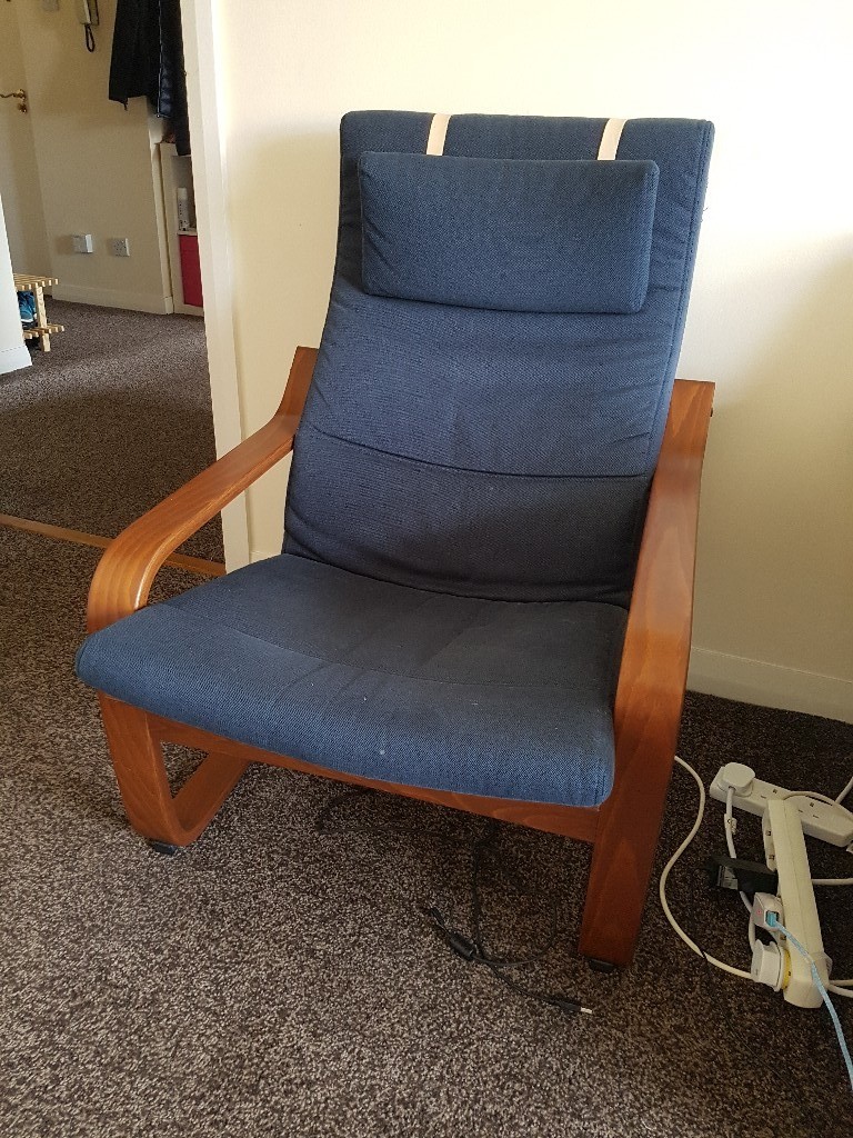 Chair Dark Blue Ikea Poang In Leith Walk Edinburgh Gumtree