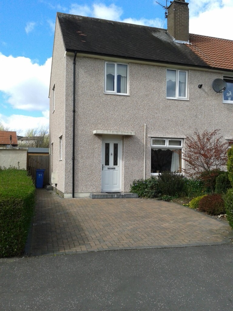 2 Bedroom semi detached property for rent unfurnished in Glenrothes
