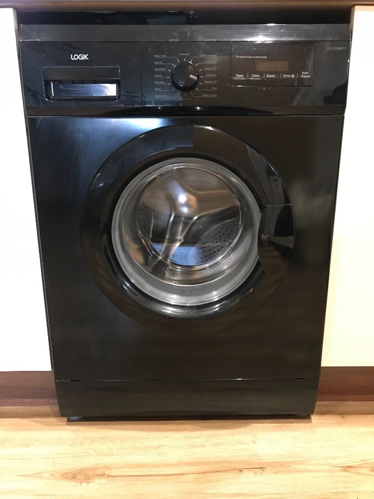 Logik L612WMB17 6 kg 1200 Spin Washing Machine Black in Swindon