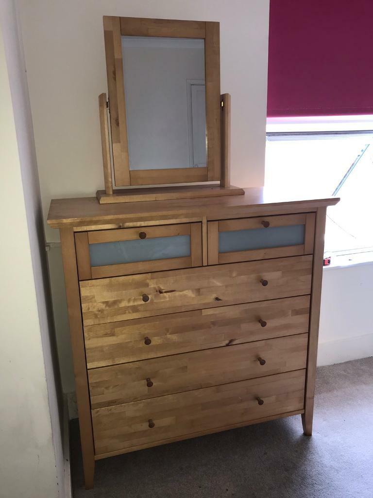 John Lewis Chest Of Drawers 2 4 With Freestanding Mirror In