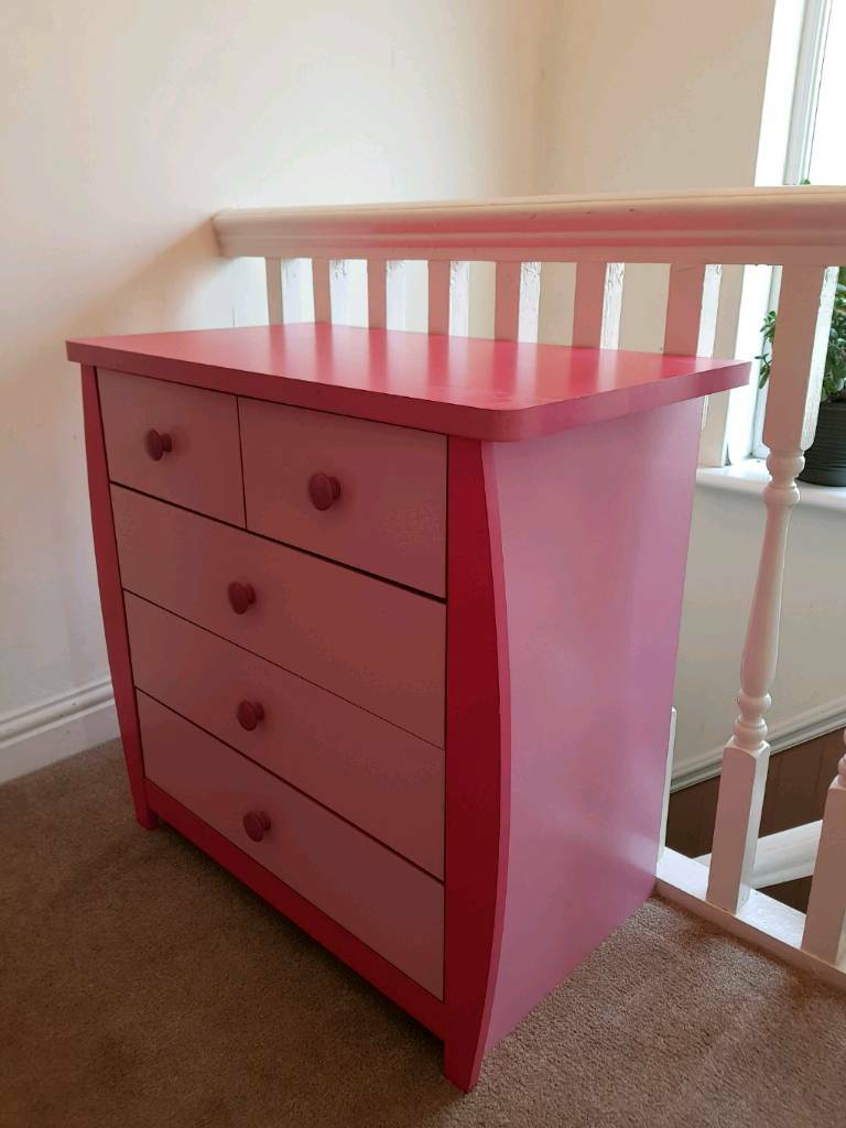 Children's Pink Chest of Drawers in Birkenhead, Merseyside Gumtree