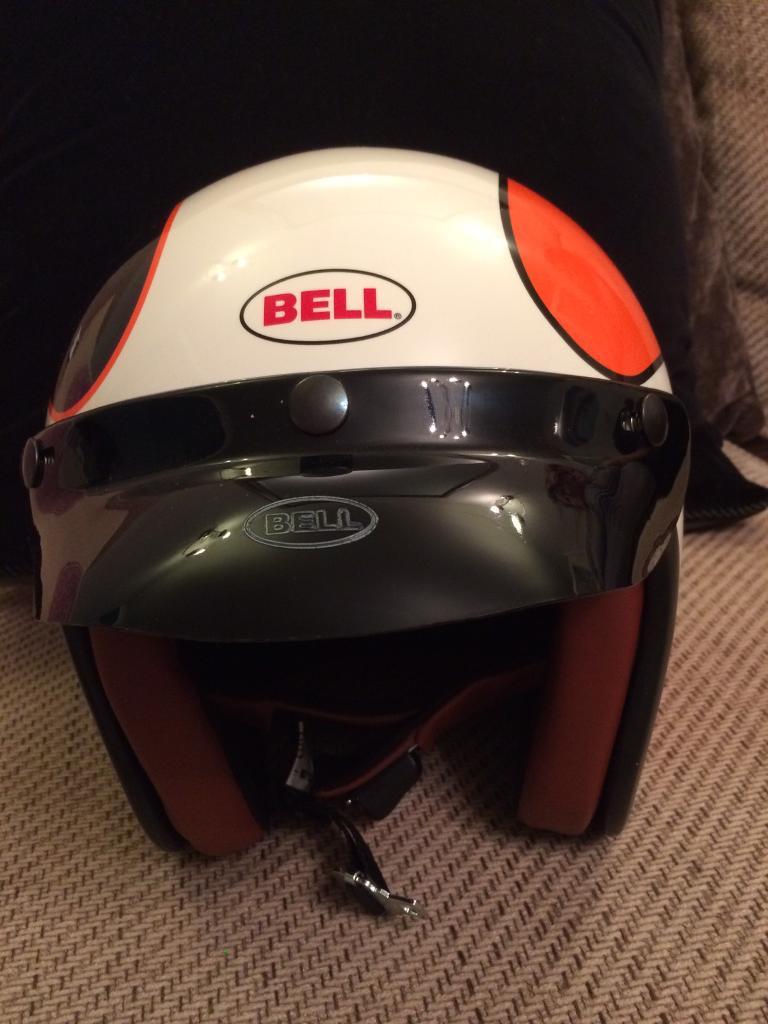 RARE. Steve McQueen Replica Bell motorcycle helmet. R61 Openface. Small