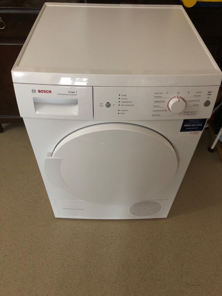 Bosch maxx 7 self cleaning heat pump condenser dryer in Cosham