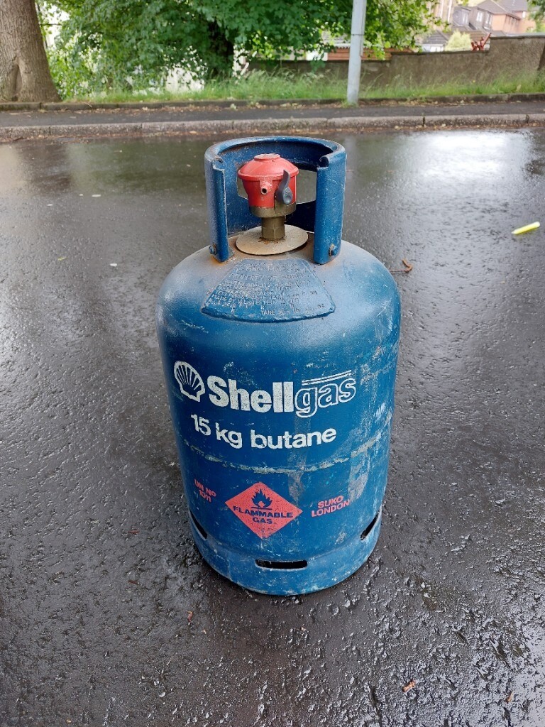Butane gas empty bottle 15kg shell in Clydebank, West Dunbartonshire