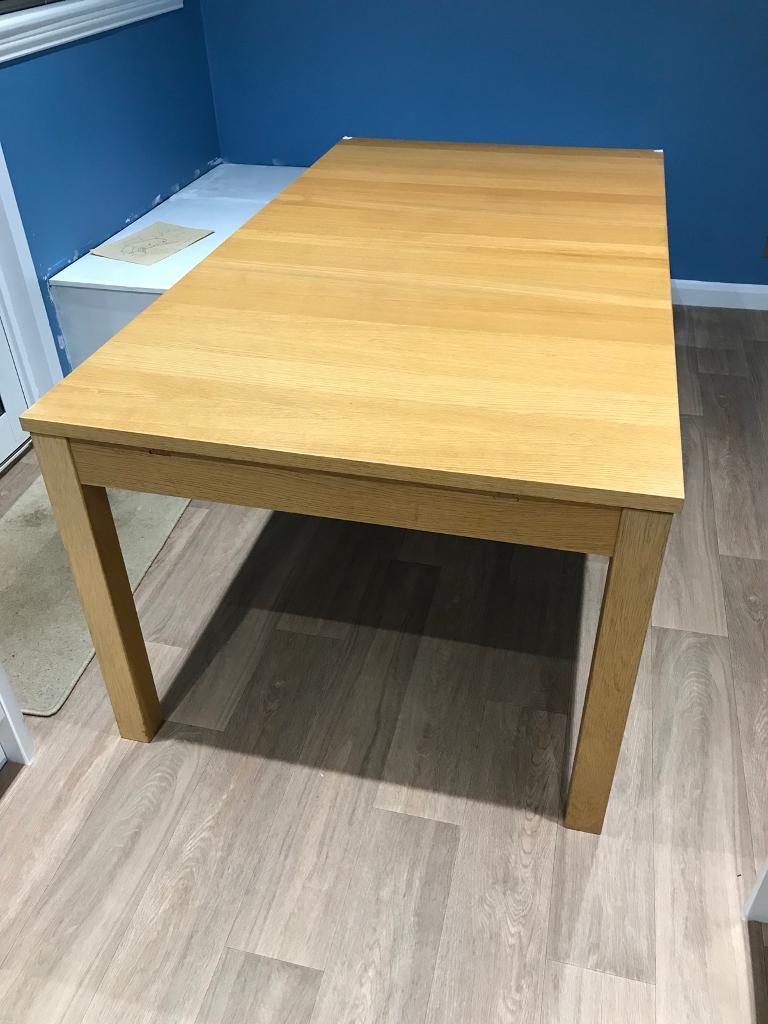 [SOLD] IKEA Bjursta Oak Dining table. in Currie, Edinburgh Gumtree