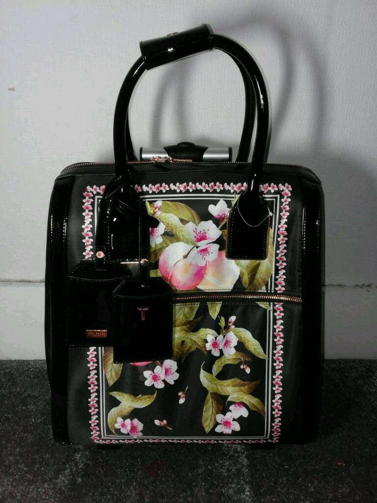 NEW Ted Baker Floral Cabin Bag suitcase luggage in Crystal Palace
