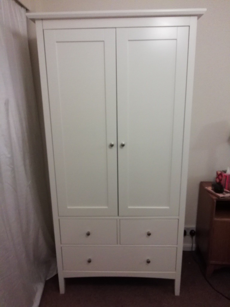 M S Hastings Wardrobe Ivory White Excellent Condition In