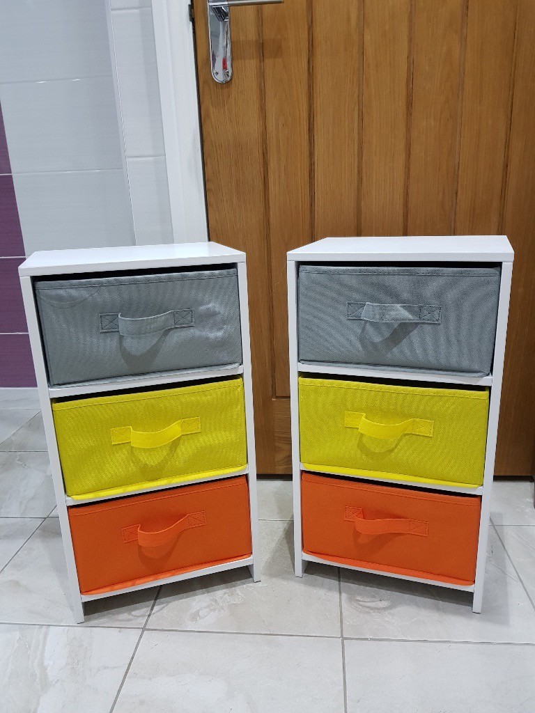 2 X 3 Drawer Canvas Storage Units Brand New In Waterlooville