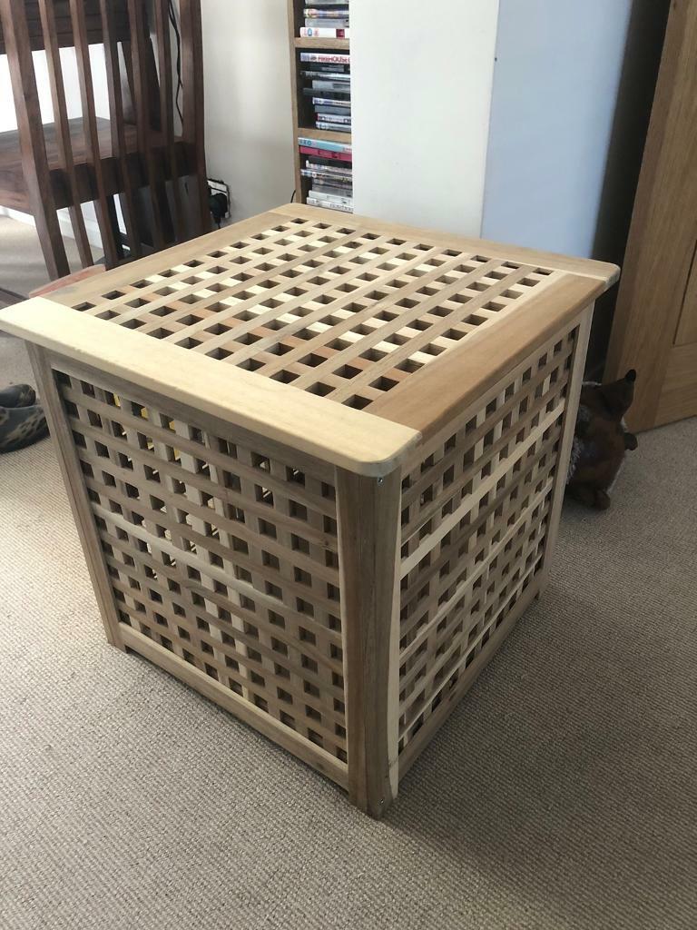 Ikea wooden storage box ottoman in Plymouth, Devon Gumtree