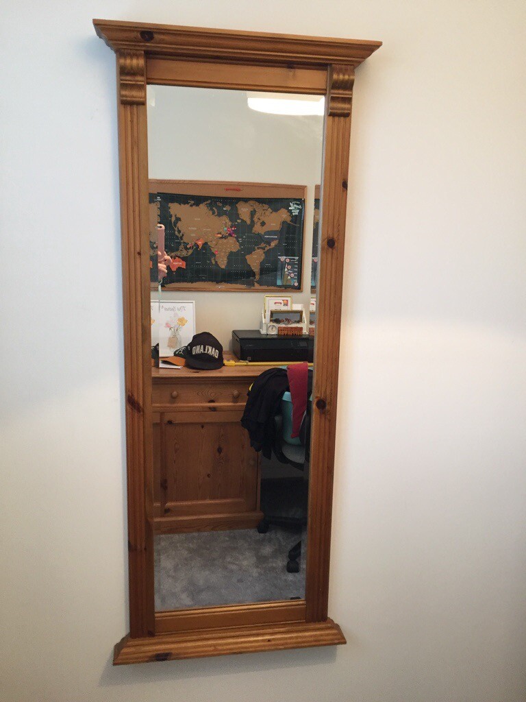 Large pine framed mirror in Christchurch, Dorset Gumtree
