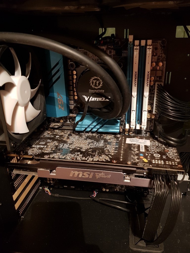 Z97 asrock motherboard,I7 cpu ,16 gb ram and water cooler in