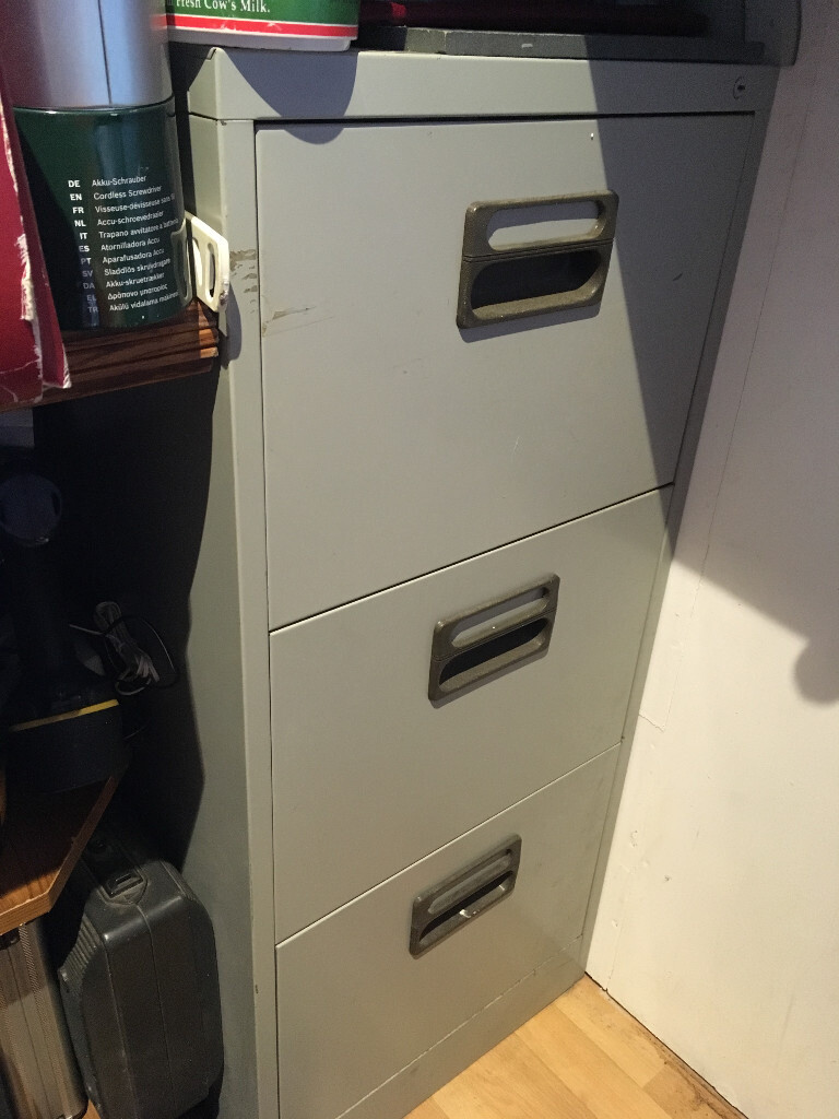 Standard 3 Door Metal Filing Cabinet C W More Than 50 Drop In File Hangers In Norwich Norfolk Gumtree