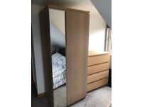 Ikea Ransby wardrobe in light oak (discontinued)