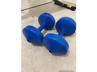 9kg dumbbell set. Free weight gym fitness allalal