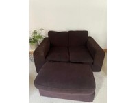 FREE 2 SEATER COUCH AND POUFFE